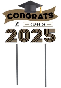 Wofford Terriers KH Sports Fan 18x24 Yard Sign with Stakes Class of 2025 Yard Sign - White