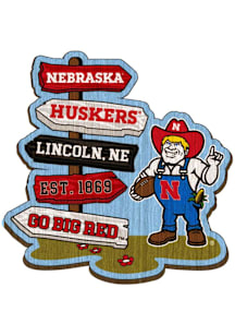 Nebraska Cornhuskers Halftime Signpost Magnet