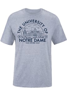Uscape Notre Dame Fighting Irish Grey Midweight Voyage Short Sleeve T Shirt