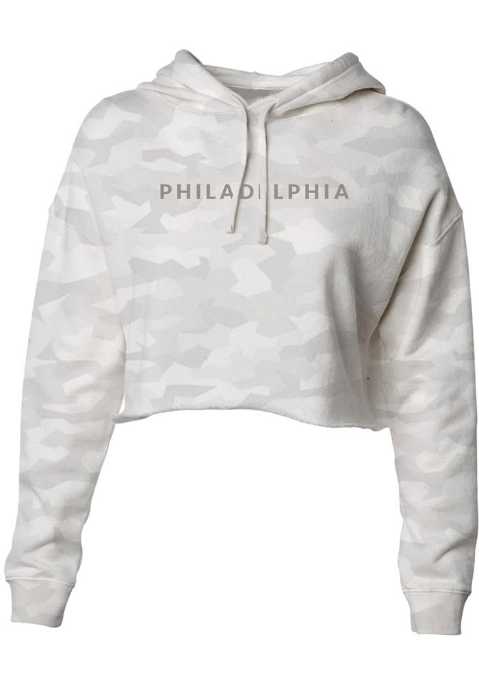 Philadelphia Womens Green Wordmark Hooded Sweatshirt