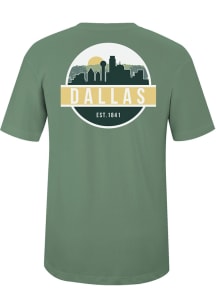 Uscape Dallas Ft Worth Green Scenic Circle Short Sleeve T Shirt