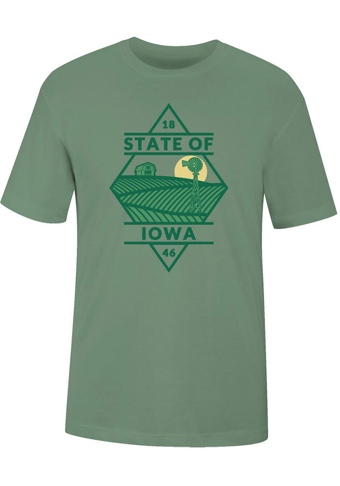 Iowa Green Diamond Short Sleeve T Shirt