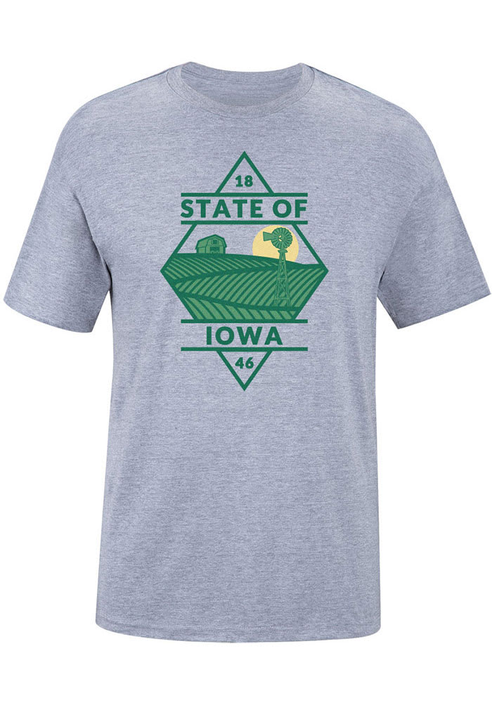Iowa Grey Diamond Short Sleeve T Shirt