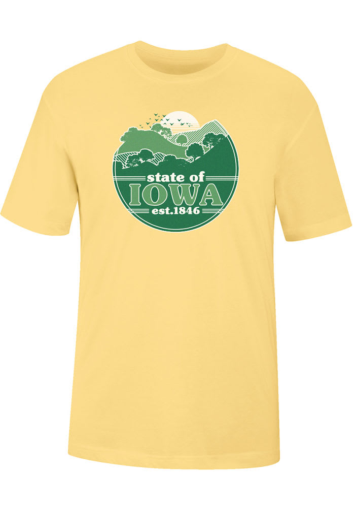 Iowa Yellow Cascade Short Sleeve T Shirt