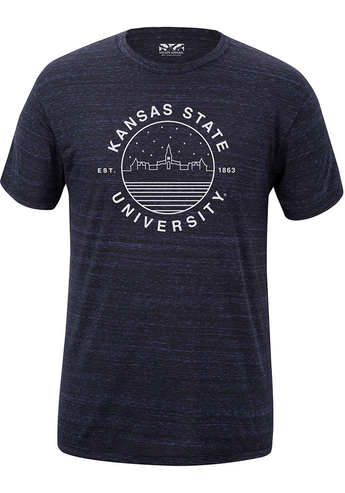 Uscape K-State Wildcats Purple Micro Stripe Short Sleeve Fashion T Shirt