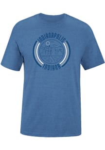 Uscape Indianapolis Light Blue 90s Flyer Short Sleeve T Shirt