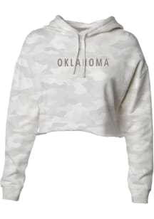 Uscape Oklahoma Womens Green Wordmark Hooded Sweatshirt