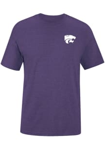 Uscape K-State Wildcats Purple Heather Scenic Short Sleeve T Shirt
