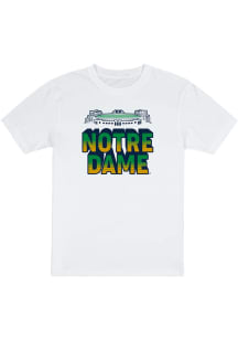 Uscape Notre Dame Fighting Irish White Neon Sign Garment Dyed Short Sleeve T Shirt