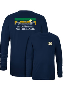 Uscape Notre Dame Fighting Irish Navy Blue Lightweight Retro Sky Long Sleeve T Shirt