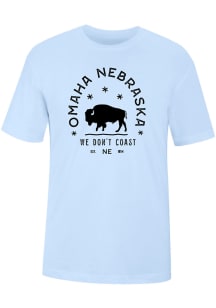 Uscape Omaha Blue Typo Short Sleeve T Shirt