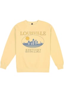 Uscape Louisville Mens Yellow Hertiage Long Sleeve Crew Sweatshirt