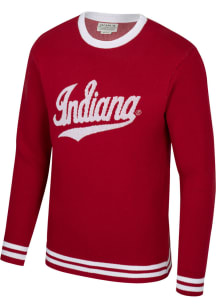 Uscape Indiana Hoosiers Mens Crimson Olympic Jacquard Long Sleeve Sweater