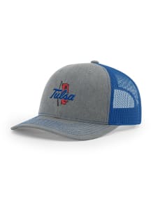 Uscape Tulsa Golden Hurricane Trucker Adjustable Hat - Grey