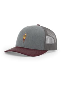 uscape Arizona State Sun Devils Trucker Adjustable Hat - Grey