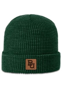 Uscape Baylor Bears Green Waffle Knit Beanie Mens Knit Hat