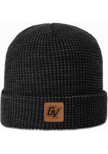 Uscape Grand Valley State Lakers Black Waffle Knit Beanie Mens Knit Hat