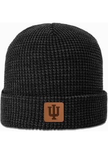 Uscape Indiana Hoosiers Black Waffle Knit Beanie Mens Knit Hat
