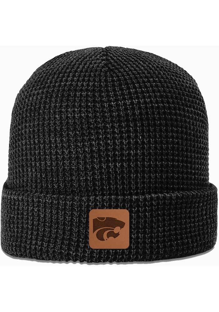 Uscape K-State Wildcats Black Waffle Knit Beanie Mens Knit Hat