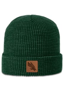 Uscape North Texas Mean Green Green Waffle Knit Beanie Mens Knit Hat