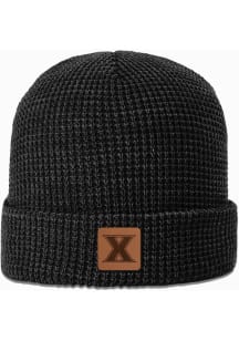 Uscape Xavier Musketeers Black Waffle Knit Beanie Mens Knit Hat