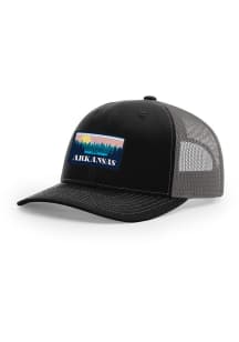 Uscape Arkansas 112 Retro Patch Trucker Adjustable Hat - Black