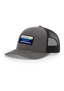 Uscape Minnesota 112 Retro Patch Trucker Adjustable Hat - Black
