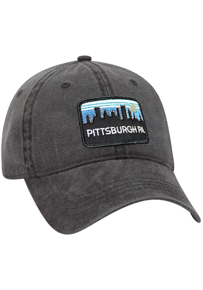 Pittsburgh Retro Sky Vintage Adjustable Hat - Charcoal