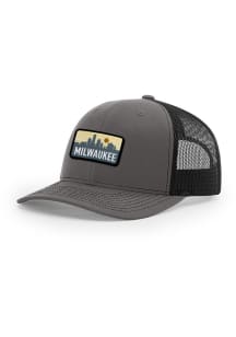 Uscape Milwaukee 112 Retro Patch Trucker Adjustable Hat - Black