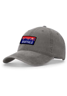 Uscape Buffalo 324 Retro Patch Pigment Baseball Adjustable Hat - Charcoal