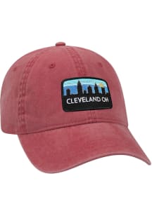 Uscape Cleveland Retro Sky Vintage Adjustable Hat - Maroon
