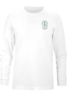 Uscape Michigan State Spartans Mens White Sky Long Sleeve Crew Sweatshirt