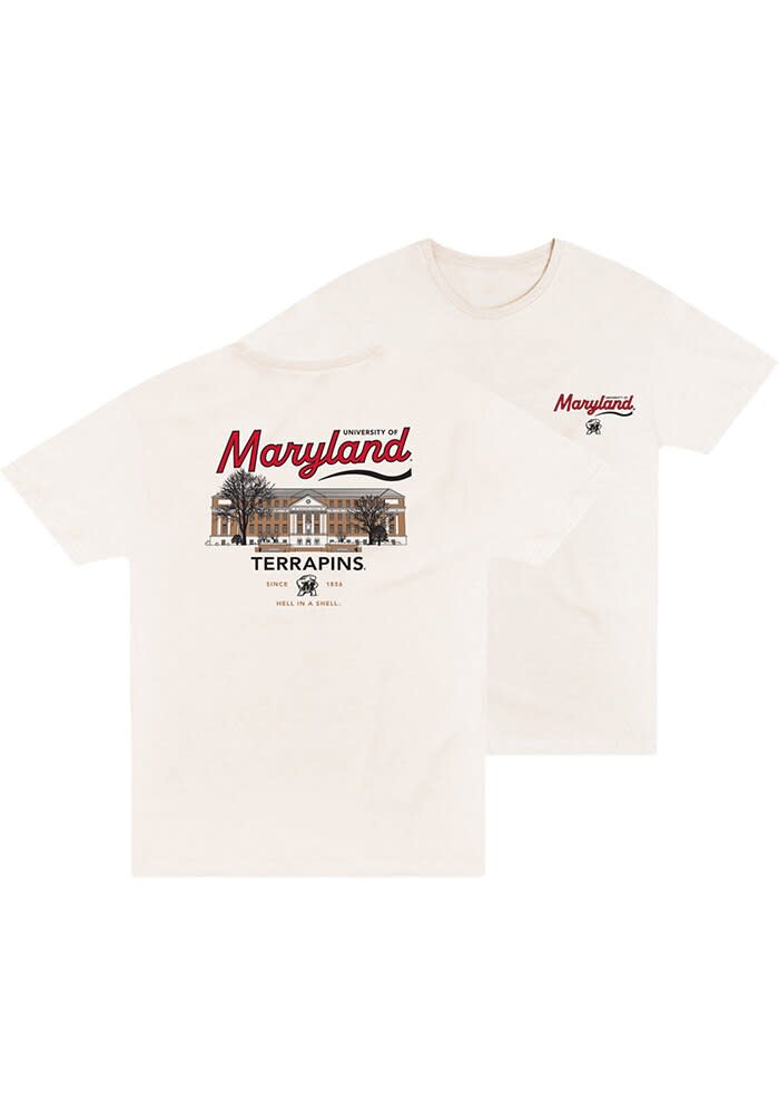 Uscape Maryland Terrapins White Socialite Short Sleeve T Shirt