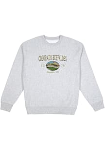 Uscape Colorado Buffaloes Mens Grey New Heights Long Sleeve Crew Sweatshirt