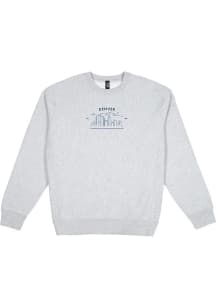 Uscape Denver Mens Grey Skyline Est 1858 Long Sleeve Crew Sweatshirt