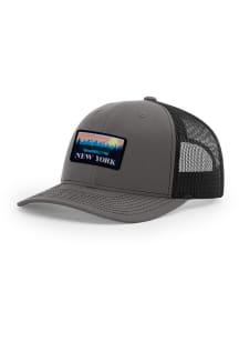 Uscape New York Retro Patch 112 Trucker Adjustable Hat - Black