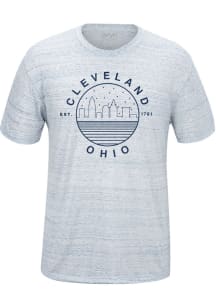 Uscape Cleveland Light Blue Starry Scape Short Sleeve Fashion T Shirt