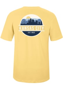 Uscape Kansas City Yellow Scenic Circle Short Sleeve T Shirt
