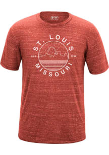 Uscape St Louis Red Starry Scape Short Sleeve T Shirt