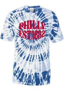 Uscape Philadelphia Blue Funky Circle Short Sleeve T Shirt