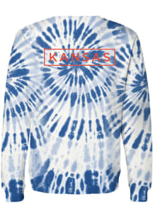 Uscape Kansas Mens Blue Simple Boxy Long Sleeve Crew Sweatshirt