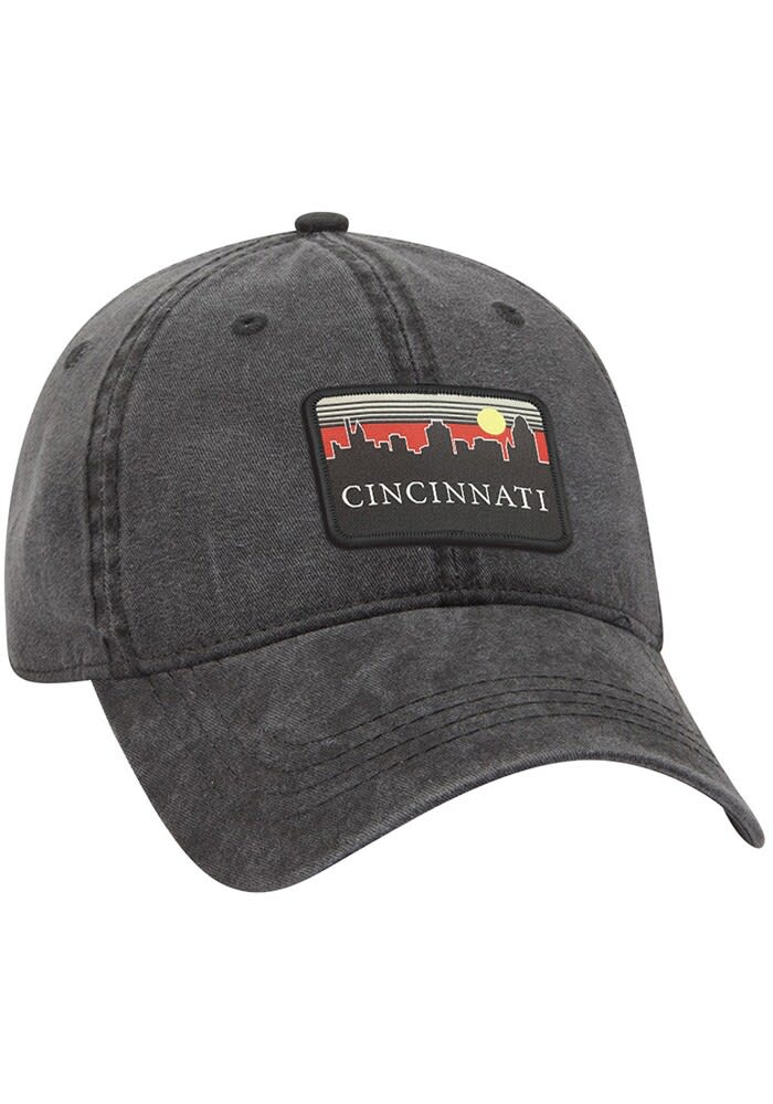 Uscape Cincinnati BLACK Retro Skyline Patch Dad Adjustable