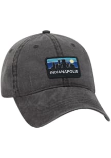 Uscape Indianapolis Retro Skyline Vintage Adjustable Hat - Charcoal