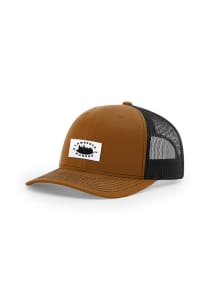 Uscape Lawrence 2T Woven Label 112 Trucker Adjustable Hat - Brown