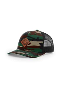 Uscape St Louis 2T Faux Leather Patch 112 Trucker Adjustable Hat - Green