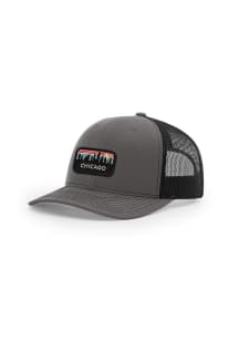 Uscape Chicago 2T Retro Skyline 112 Trucker Adjustable Hat - Charcoal