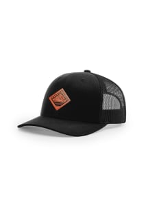 Uscape Detroit Faux Leather Diamond 112 Trucker Adjustable Hat - Black