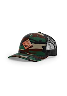 Uscape Detroit 2T Faux Leather Patch 112 Trucker Adjustable Hat - Green