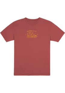uscape Kansas City Red Skyline Est 1838 Short Sleeve T Shirt