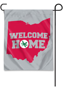 Red Ohio State Buckeyes 12x15 Inch Garden Flag
